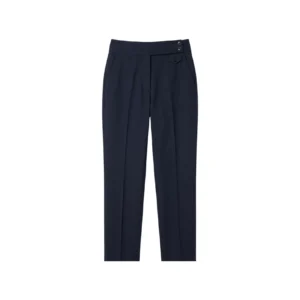 Tailored Straight Stretch wool blend Trousers